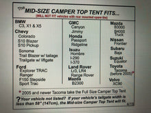 Load image into Gallery viewer, DAC DA3 Mid Size Truck Cap Tent - $158 Delivered!* - DAC Tent